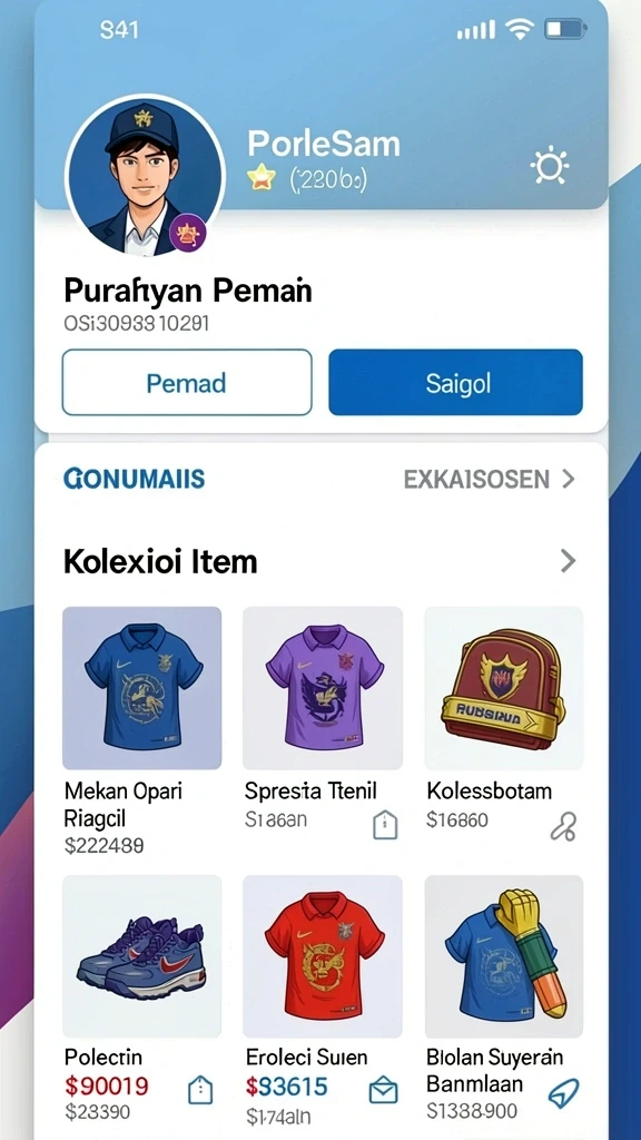 tmokwin - Karakter kustomisasi dengan berbagai pilihan menarik.